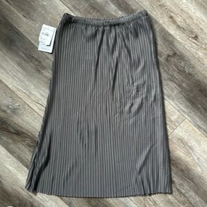 NWT Forgotten Grace skirt gray pleated size XS Nordstroms Career